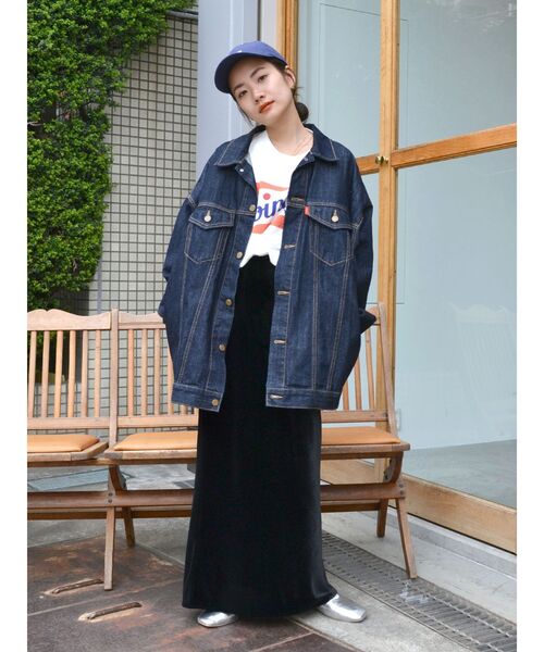 Ungrid(アングリッド)の「カラーロゴルーズTee(Tシャツ/カットソー・レディース・オフホワイト/グリーン/ネイビー/ブラウン・FREE)」の13枚目の写真