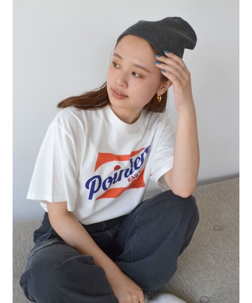 Ungrid(アングリッド)の「カラーロゴルーズTee(Tシャツ/カットソー・レディース・オフホワイト/グリーン/ネイビー/ブラウン・FREE)」の17枚目の写真