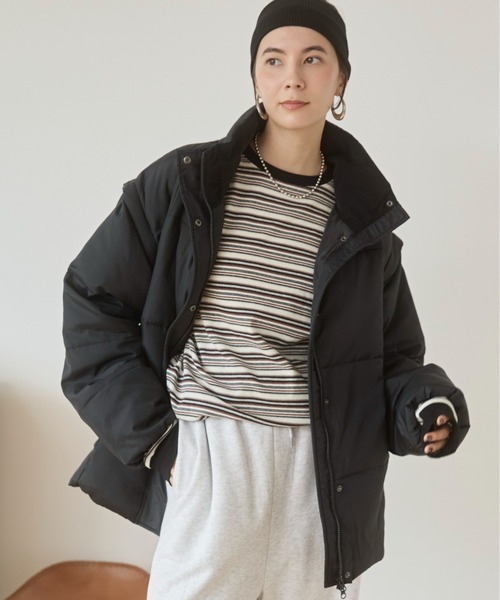 セール】2WAYファイバーダウンジャケット（ダウンジャケット/コート