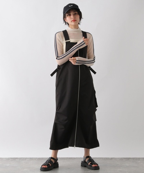 RAGEBLUE（レイジブルー）の「サイドライン/シアーハイネック（Tシャツ/カットソー・レディース・ホワイト系/グレー系・FREE）」の3枚目の写真