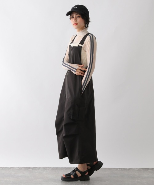 RAGEBLUE（レイジブルー）の「サイドライン/シアーハイネック（Tシャツ/カットソー・レディース・ホワイト系/グレー系・FREE）」の4枚目の写真