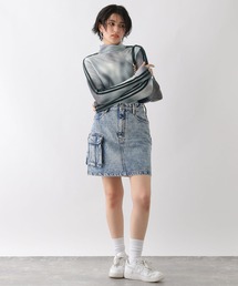 RAGEBLUE（レイジブルー）の「サイドライン/シアーハイネック（Tシャツ 