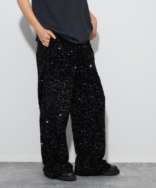 plage(プラージュ)の「spangle パンツ(スラックス・レディース・ブラック・36/38)」の16枚目の写真