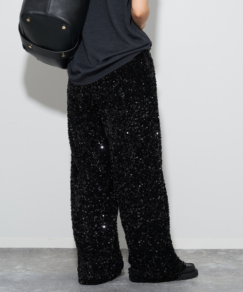 plage(プラージュ)の「spangle パンツ(スラックス・レディース・ブラック・36/38)」の21枚目の写真