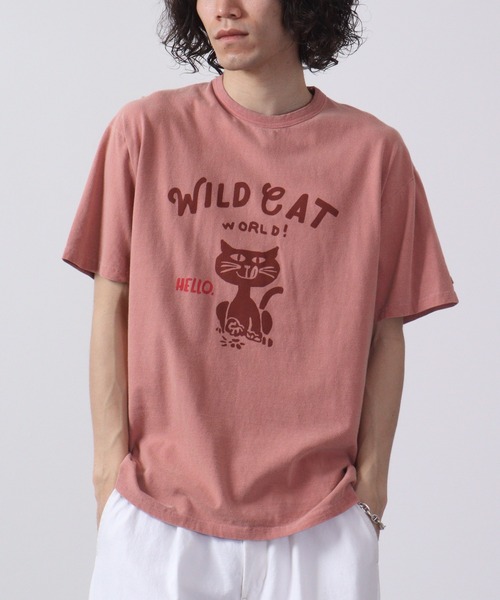 LUMBER(ランバー)の「LUMBER プリントTシャツ(Tシャツ/カットソー・レディース・ホワイト/グレイッシュブルー/ホワイト系/ホワイト系1/ホワイト系3/ホワイト系4/ピンク系/ウッド/ナチュラル/ホワイト系2/ブラック系1/ピンク系1/ブラック系/イエロー系/マスタード・M/L/XL)」の15枚目の写真