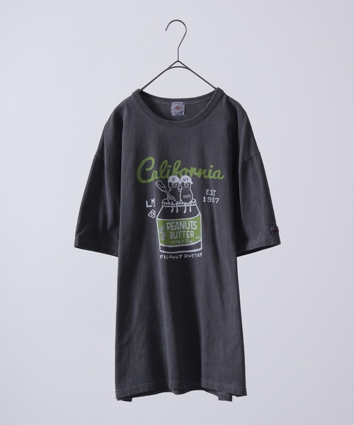 プリントコットンTシャツ ★関税込 SALE】天竺プリントTシャツ【basebollドッグ】（MENトップス・T
