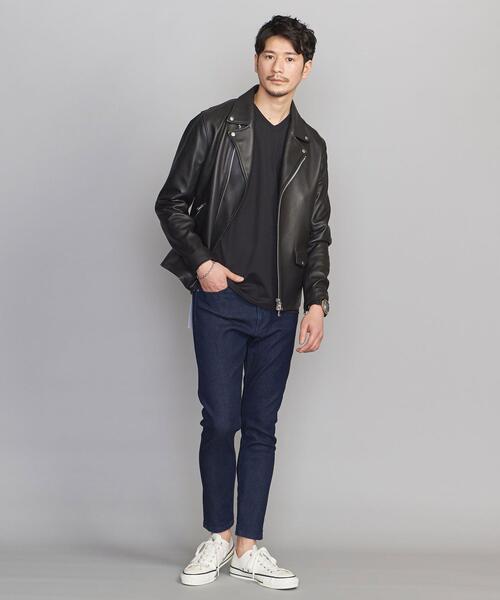 BEAUTY&YOUTH UNITED ARROWS（ビューティーアンドユースユナイテッドアローズ）の「【WEB限定】 シープ ダブル ライダースジャケット（ライダースジャケット・メンズ・ブラック・L/S/M/XL）」の3枚目の写真