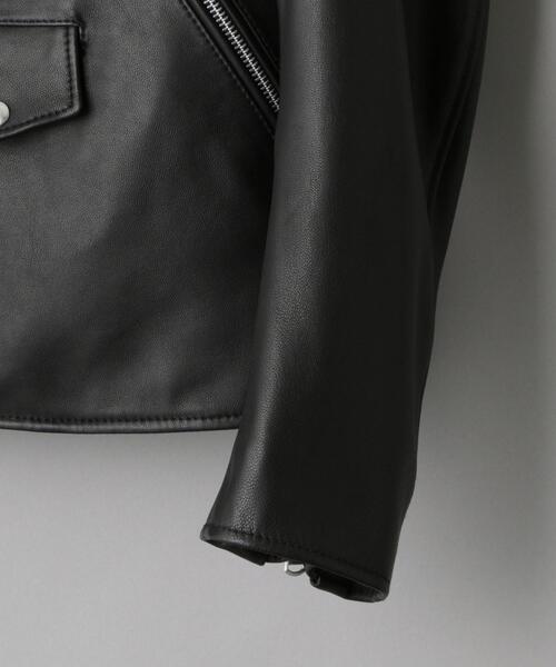 BEAUTY&YOUTH UNITED ARROWS（ビューティーアンドユースユナイテッドアローズ）の「【WEB限定】 シープ ダブル ライダースジャケット（ライダースジャケット・メンズ・ブラック・L/S/M/XL）」の11枚目の写真