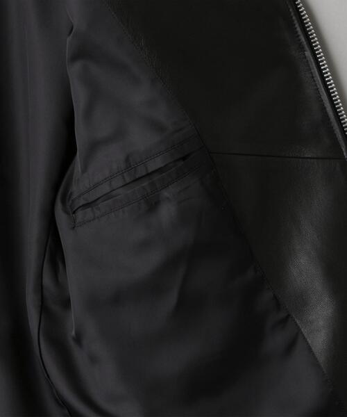 BEAUTY&YOUTH UNITED ARROWS（ビューティーアンドユースユナイテッドアローズ）の「【WEB限定】 シープ ダブル ライダースジャケット（ライダースジャケット・メンズ・ブラック・L/S/M/XL）」の13枚目の写真