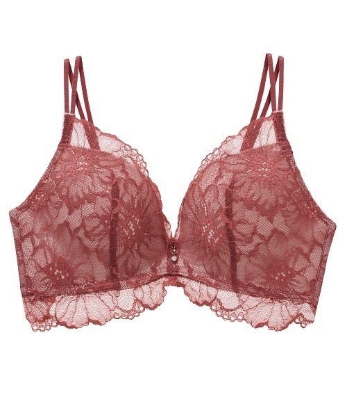 tutuanna（チュチュアンナ）の「[特盛ブラ・ノンワイヤー]ラクに盛れる シャルマンノワールブラ（ブラジャー・レディース・ブラック/グリーン/ラベンダー/オレンジ/ダークグリーン/グレイッシュブルー/コーラルピンク/オフホワイト/ピンク/ミント/ダークブルー/セージグリーン/マスタード/ダークパープル/ホワイト×ネイビー/グリーン系6/グレー系3/サックスブルー系1・B75/A75/D65/C65/E65/C70/B65/C75/A65/D70/E70/C80/A70/E75/E80/B70/D75/D80）」の18枚目の写真