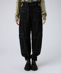 Light Slub High Waist Pocket Pants