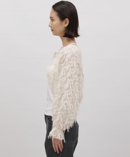 LAKOLE（ラコレ）の「フリンジボレロ / 975028（カーディガン/ボレロ・レディース・ブラック/アイボリー・SMALL/MEDIUM）」の17枚目の写真