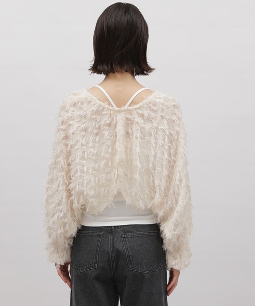 LAKOLE（ラコレ）の「フリンジボレロ / 975028（カーディガン/ボレロ・レディース・ブラック/アイボリー・SMALL/MEDIUM）」の18枚目の写真