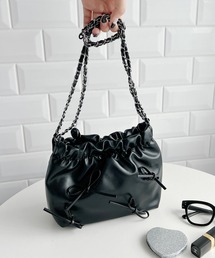 Loueme | メニーリボンPUチェーンショルダーバッグ(ショルダーバッグ)