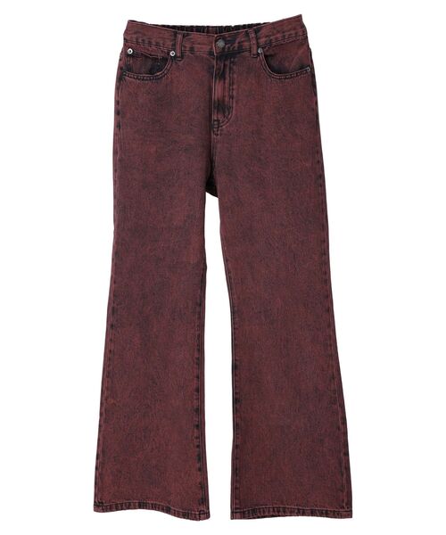 Sugar spoon（シュガースプーン）の「・SUGAR　SPOON　カラーデニムフレアパンツ（デニムパンツ・レディース・インディゴブルー/ブラウン/グリーン/レッド・FREE）」の7枚目の写真