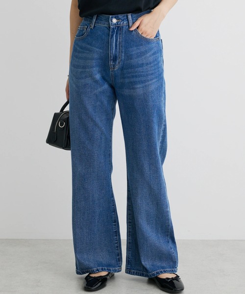 Sugar spoon（シュガースプーン）の「・SUGAR　SPOON　カラーデニムフレアパンツ（デニムパンツ・レディース・インディゴブルー/ブラウン/グリーン/レッド・FREE）」の3枚目の写真