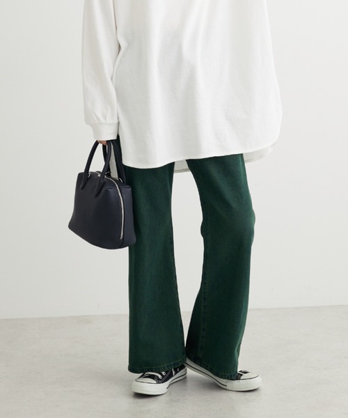 Sugar spoon（シュガースプーン）の「・SUGAR　SPOON　カラーデニムフレアパンツ（デニムパンツ・レディース・インディゴブルー/ブラウン/グリーン/レッド・FREE）」の14枚目の写真