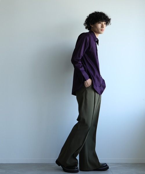 aimoha（アイモハ）の「aimoha menセンタータックフレアパンツ（その他パンツ・メンズ・ブラック/カーキ/ブラウン・L/M/XL）」の14枚目の写真