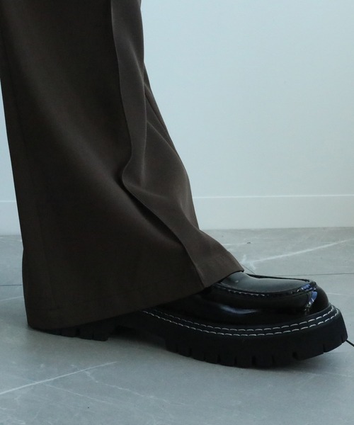 aimoha（アイモハ）の「aimoha menセンタータックフレアパンツ（その他パンツ・メンズ・ブラック/カーキ/ブラウン・L/M/XL）」の15枚目の写真