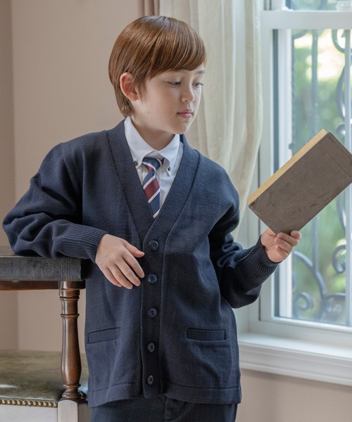 Catherine Cottage（キャサリンコテージ）の「スクールニットカーディガン/プルオーバー（ニット/セーター・キッズ・ネイビー/ネイビー系2・140/130/150/120/160/110/165）」の8枚目の写真