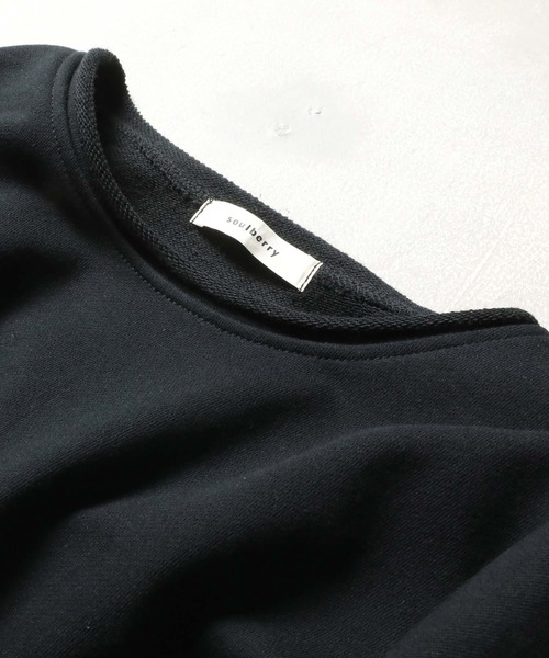 soulberry（ソウルベリー）の「ざっくりスリットな、黒いスウェット（スウェット・レディース・ブラック・3L/M/4L/L/LL）」の8枚目の写真