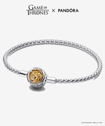 Pandora（パンドラ）の「ゲーム・オブ・スローンズ ハウス シジル クラスプ Pandora Moments スタッティド チェーン ブレスレット（ブレスレット）」