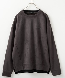 MOSSIMO（モッシモ）フェイクスウェードクルーネックプルオーバー