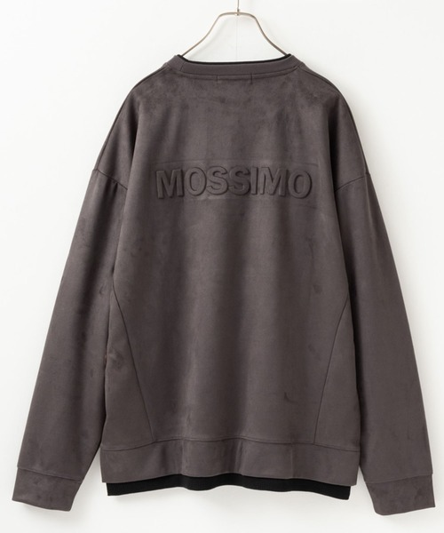 Mossimo（モッシモ）の「MOSSIMO（モッシモ）フェイクスウェードクルーネックプルオーバー（その他トップス・メンズ・グレー系その他/ブラック・M/L/XL）」の3枚目の写真