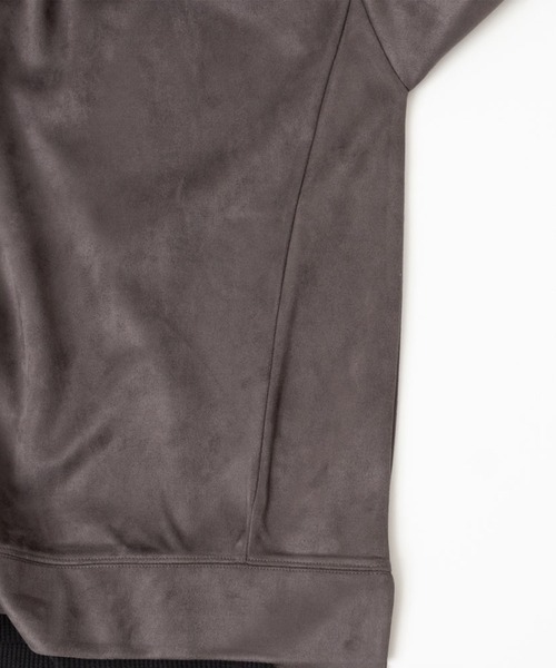 Mossimo（モッシモ）の「MOSSIMO（モッシモ）フェイクスウェードクルーネックプルオーバー（その他トップス・メンズ・グレー系その他/ブラック・M/L/XL）」の7枚目の写真