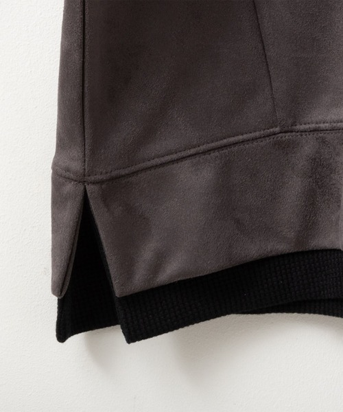 Mossimo（モッシモ）の「MOSSIMO（モッシモ）フェイクスウェードクルーネックプルオーバー（その他トップス・メンズ・グレー系その他/ブラック・M/L/XL）」の10枚目の写真