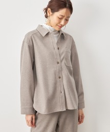 フェイクウールジャケット風シャツ
