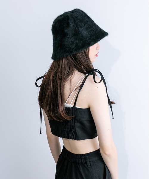 OLIVE des OLIVE（オリーブデオリーブ）の「シャギークロ―シュハット　1032150030（ハット・レディース・アイボリー/グレイッシュベージュ/ブラック・FREE）」の10枚目の写真