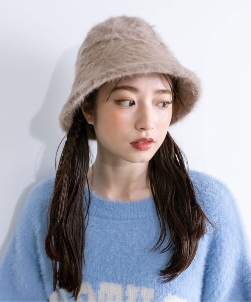 OLIVE des OLIVE（オリーブデオリーブ）の「シャギークロ―シュハット　1032150030（ハット・レディース・アイボリー/グレイッシュベージュ/ブラック・FREE）」の14枚目の写真