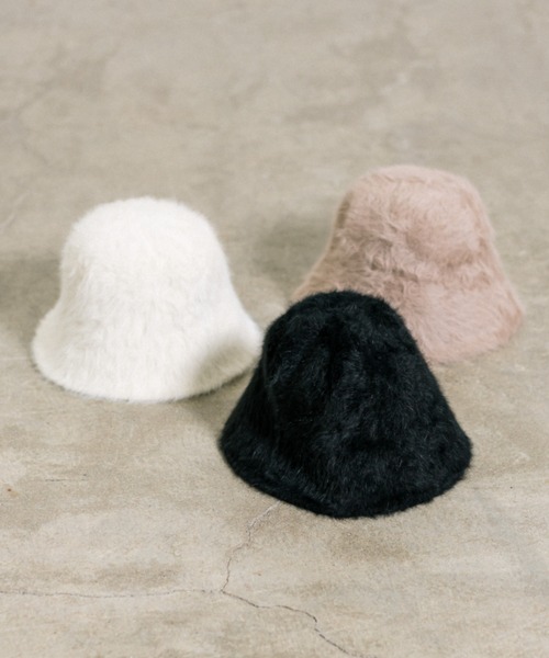 OLIVE des OLIVE（オリーブデオリーブ）の「シャギークロ―シュハット　1032150030（ハット・レディース・アイボリー/グレイッシュベージュ/ブラック・FREE）」の17枚目の写真