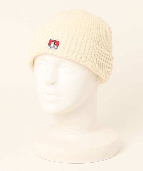 BEN DAVIS（ベンデイビス）の「MICRO LOGO COTTON KNIT CAP（ニットキャップ/ビーニー・メンズ・ベージュ/グレー系その他/モカ/ブルー系その他/ホワイト/ブラック/ダークグリーン/ワイン・FREE）」の2枚目の写真