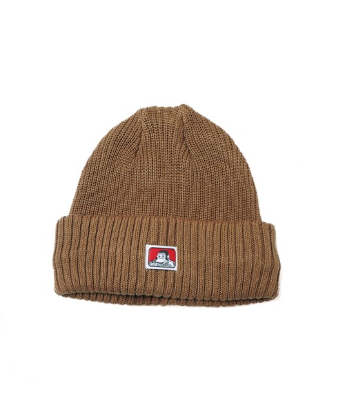 BEN DAVIS（ベンデイビス）の「MICRO LOGO COTTON KNIT CAP（ニットキャップ/ビーニー・メンズ・ベージュ/グレー系その他/モカ/ブルー系その他/ホワイト/ブラック/ダークグリーン/ワイン・FREE）」の4枚目の写真