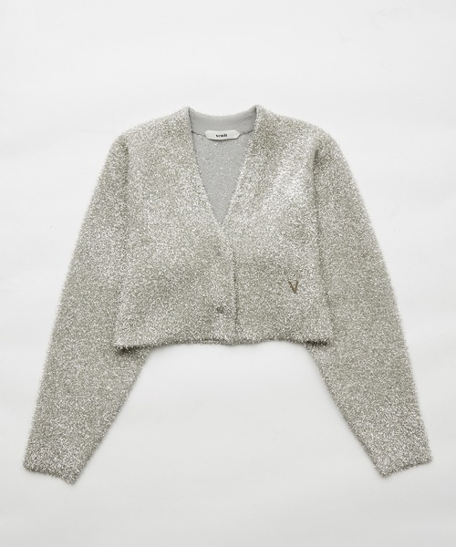 venit(ヴェニット)の「【venit for ADAM ET ROPE'】Metallic Shaggy Cardigan(カーディガン/ボレロ・レディース・ゴールド・FREE)」の5枚目の写真