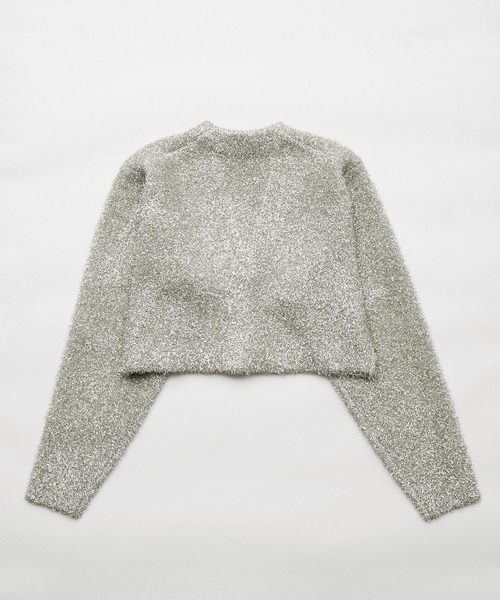 venit(ヴェニット)の「【venit for ADAM ET ROPE'】Metallic Shaggy Cardigan(カーディガン/ボレロ・レディース・ゴールド・FREE)」の6枚目の写真