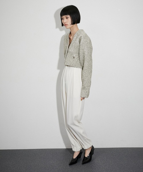 venit(ヴェニット)の「【venit for ADAM ET ROPE'】Metallic Shaggy Cardigan(カーディガン/ボレロ・レディース・ゴールド・FREE)」の12枚目の写真
