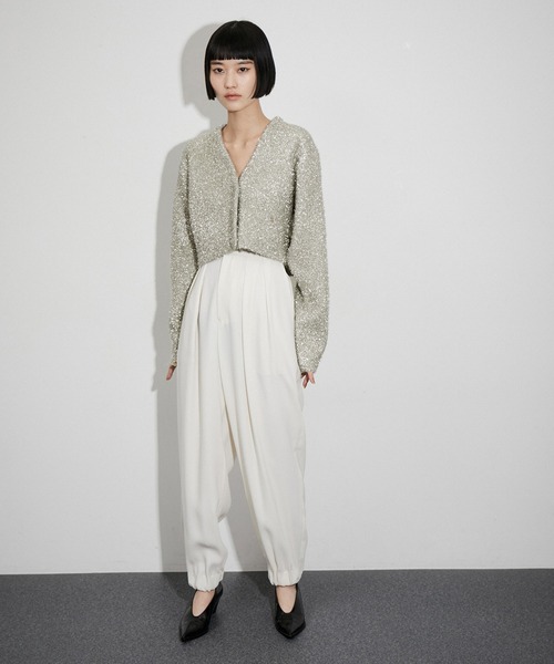 venit(ヴェニット)の「【venit for ADAM ET ROPE'】Metallic Shaggy Cardigan(カーディガン/ボレロ・レディース・ゴールド・FREE)」の13枚目の写真