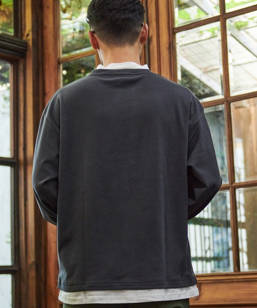 SILVER BULLET(シルバーバレット)の「『SILVER BULLET SELECT AP/シルバーバレットセレクト』スムースピーチモックネックフェイクレイヤードロンTEE(Tシャツ/カットソー・メンズ・チャコールグレー/ネイビー/アイボリー/ブラウン・M/L/XL)」の8枚目の写真
