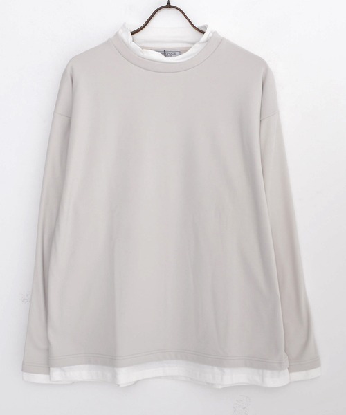 SILVER BULLET(シルバーバレット)の「『SILVER BULLET SELECT AP/シルバーバレットセレクト』スムースピーチモックネックフェイクレイヤードロンTEE(Tシャツ/カットソー・メンズ・チャコールグレー/ネイビー/アイボリー/ブラウン・M/L/XL)」の17枚目の写真