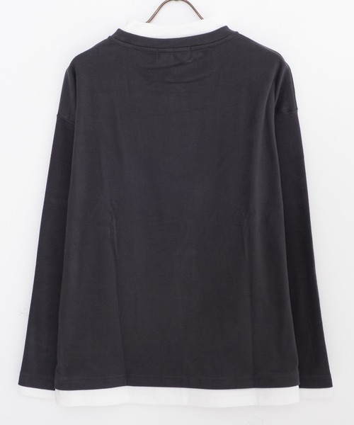 SILVER BULLET(シルバーバレット)の「『SILVER BULLET SELECT AP/シルバーバレットセレクト』スムースピーチモックネックフェイクレイヤードロンTEE(Tシャツ/カットソー・メンズ・チャコールグレー/ネイビー/アイボリー/ブラウン・M/L/XL)」の19枚目の写真
