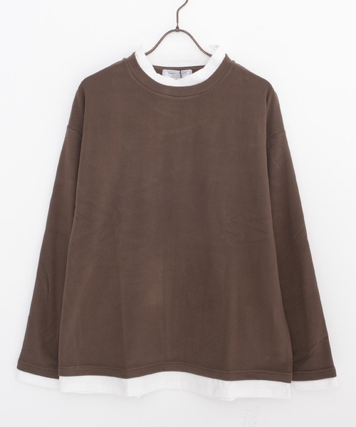 SILVER BULLET(シルバーバレット)の「『SILVER BULLET SELECT AP/シルバーバレットセレクト』スムースピーチモックネックフェイクレイヤードロンTEE(Tシャツ/カットソー・メンズ・チャコールグレー/ネイビー/アイボリー/ブラウン・M/L/XL)」の20枚目の写真