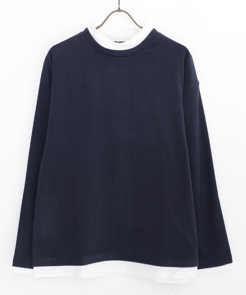 SILVER BULLET(シルバーバレット)の「『SILVER BULLET SELECT AP/シルバーバレットセレクト』スムースピーチモックネックフェイクレイヤードロンTEE(Tシャツ/カットソー・メンズ・チャコールグレー/ネイビー/アイボリー/ブラウン・M/L/XL)」の21枚目の写真
