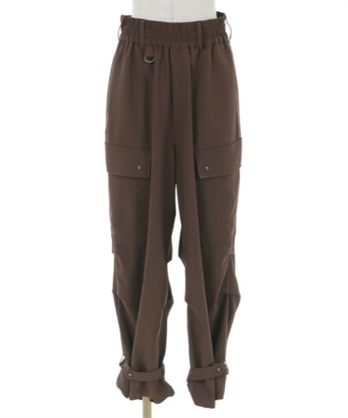 axes femme（アクシーズファム）の「タックデザインカーゴパンツ（カーゴパンツ・レディース・グレー/ダークブラウン/ブラック・FREE）」の7枚目の写真