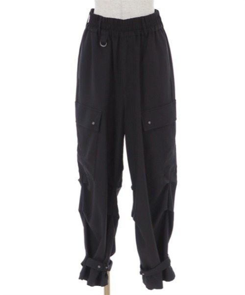 axes femme（アクシーズファム）の「タックデザインカーゴパンツ（カーゴパンツ・レディース・グレー/ダークブラウン/ブラック・FREE）」の14枚目の写真