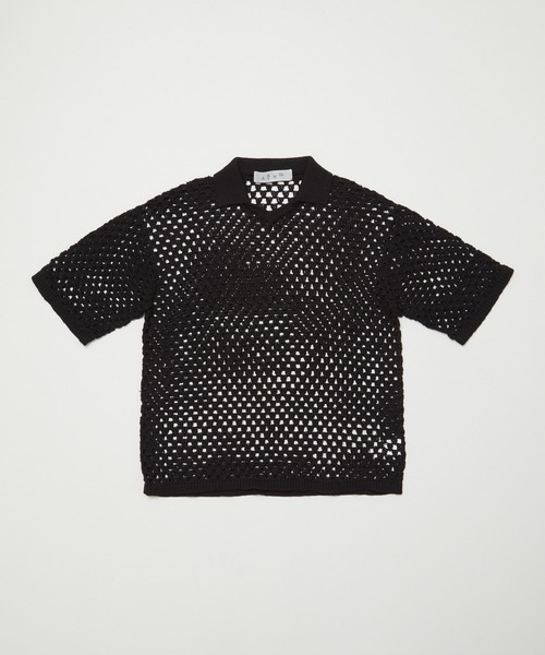 値下げ BAL バル　ニットポロ　シャツ　新品　2024ss BAL（バル）の「【BAL（バル）/2024春夏】DOUBLE BUTTON SHIRT