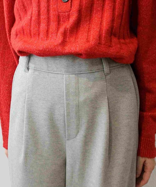 leswel（レスウェル）の「【L～5L 大きいサイズ】ニットツイル ワイド ストレート パンツ（その他パンツ・レディース・ライトグレー/ブラック/チャコールグレー・LL/3L/4L/5L/L）」の17枚目の写真