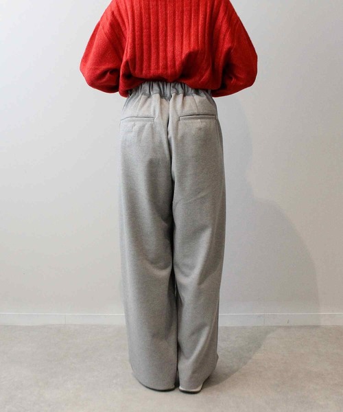 leswel（レスウェル）の「【L～5L 大きいサイズ】ニットツイル ワイド ストレート パンツ（その他パンツ・レディース・ライトグレー/ブラック/チャコールグレー・LL/3L/4L/5L/L）」の13枚目の写真
